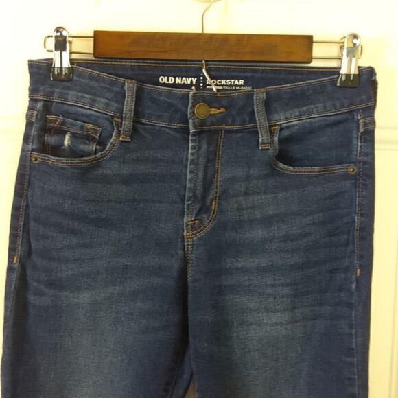 Old Navy Rockstar distressed mid-rise skinny Jeans - Picture 1 of 12
